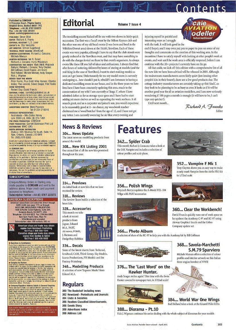 Scale Aviation Modeller International 2001-04